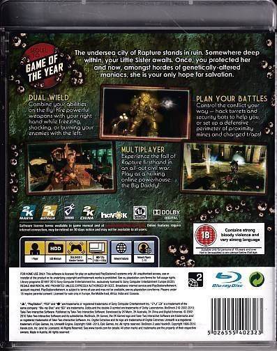 Bioshock 2 - PS3 (B Grade) (Genbrug)